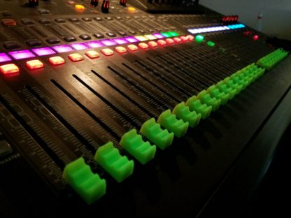 Profade glow fader knobs on console